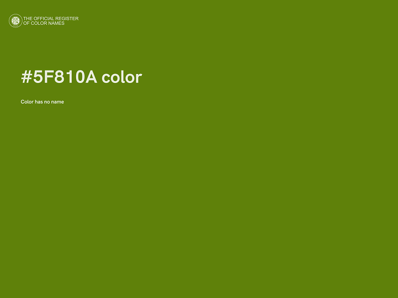 #5F810A color image