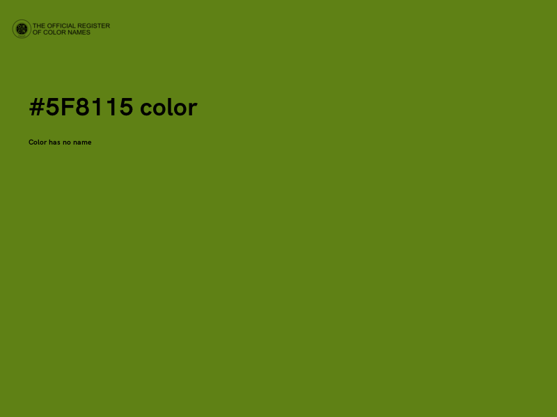 #5F8115 color image
