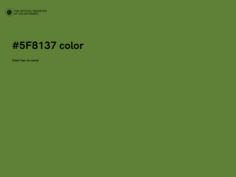 #5F8137 color image