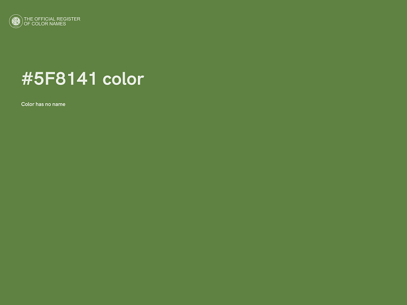 #5F8141 color image