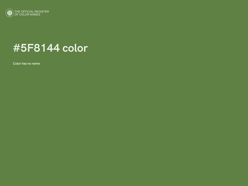 #5F8144 color image
