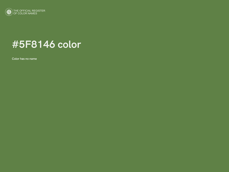 #5F8146 color image