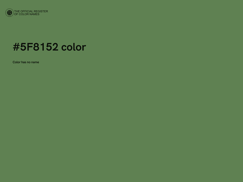 #5F8152 color image