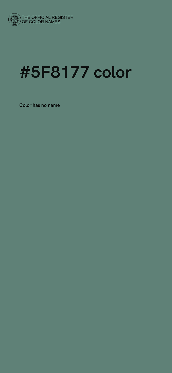 #5F8177 color image