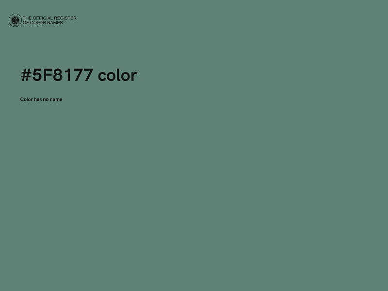 #5F8177 color image