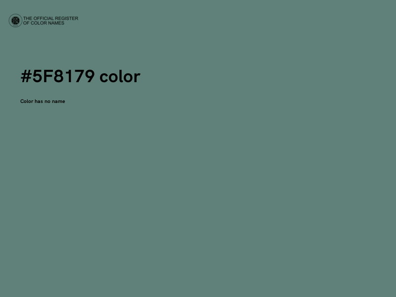 #5F8179 color image
