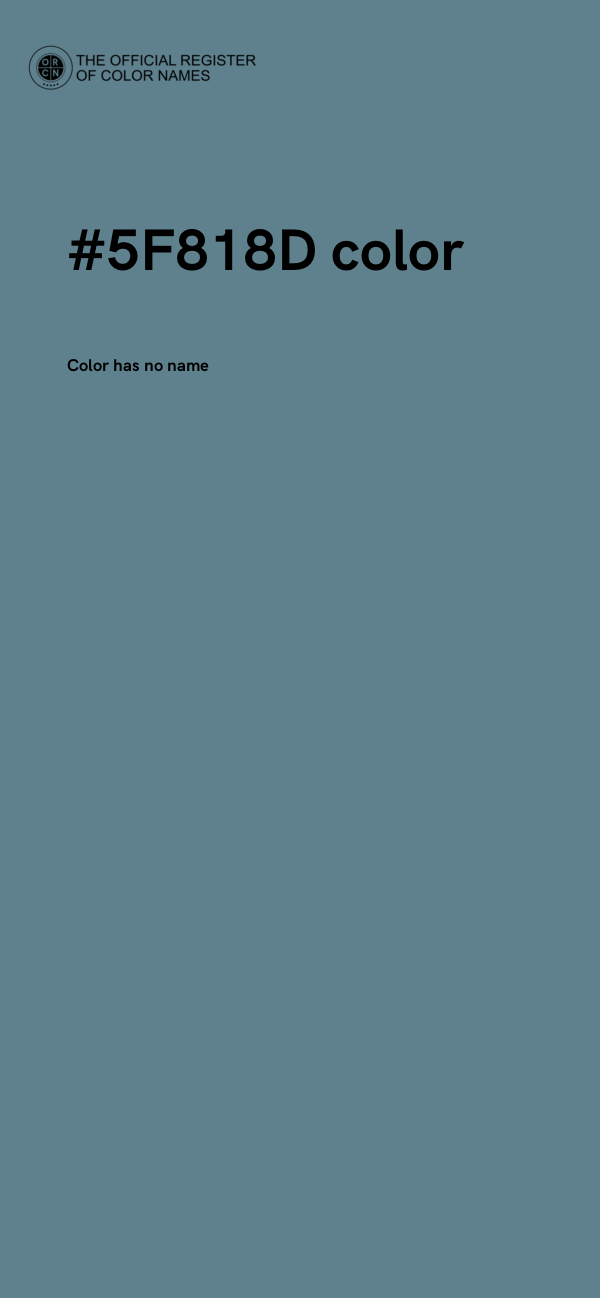 #5F818D color image