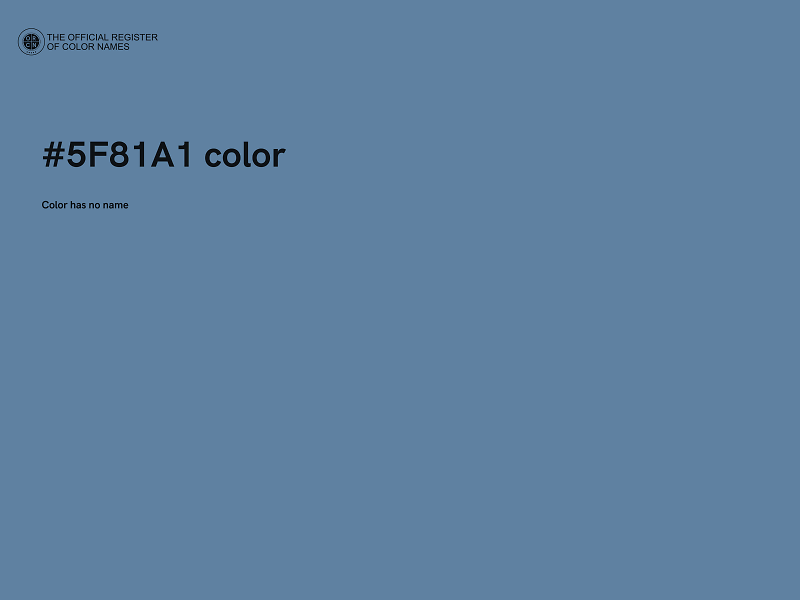 #5F81A1 color image