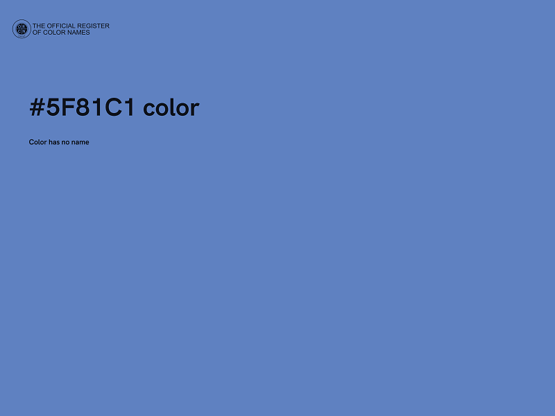 #5F81C1 color image