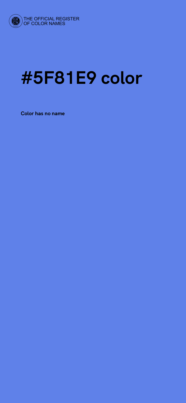 #5F81E9 color image