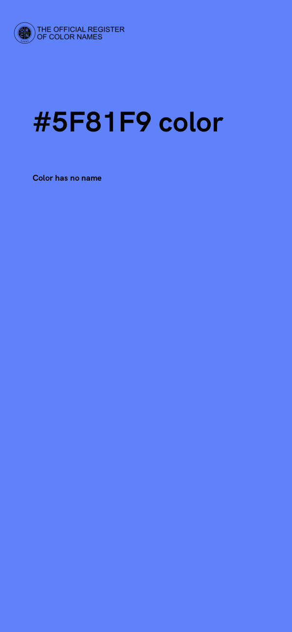 #5F81F9 color image