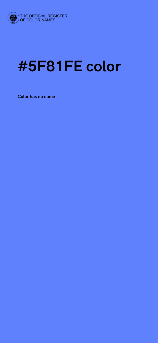 #5F81FE color image