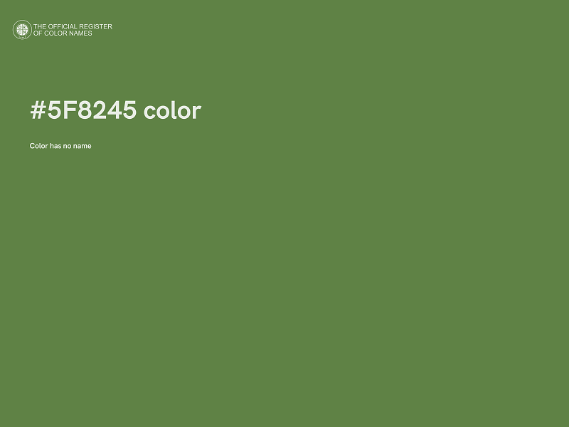 #5F8245 color image