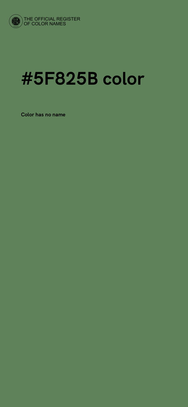 #5F825B color image