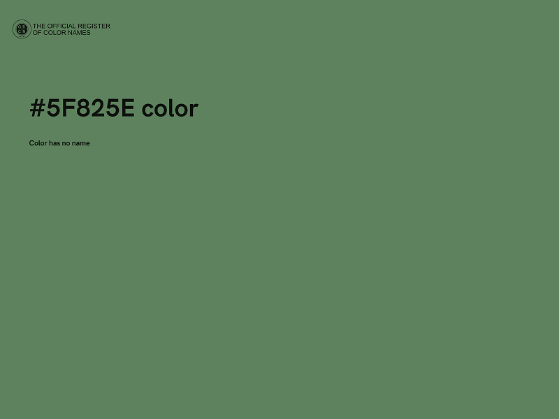 #5F825E color image