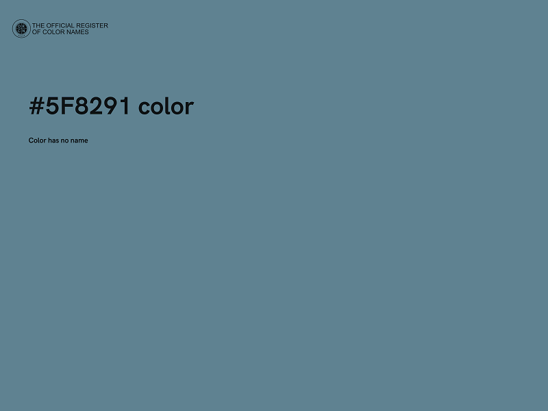 #5F8291 color image