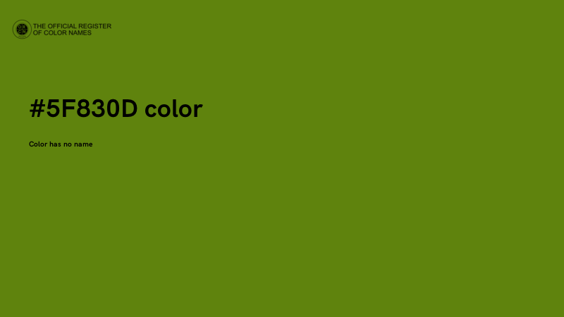 #5F830D color image