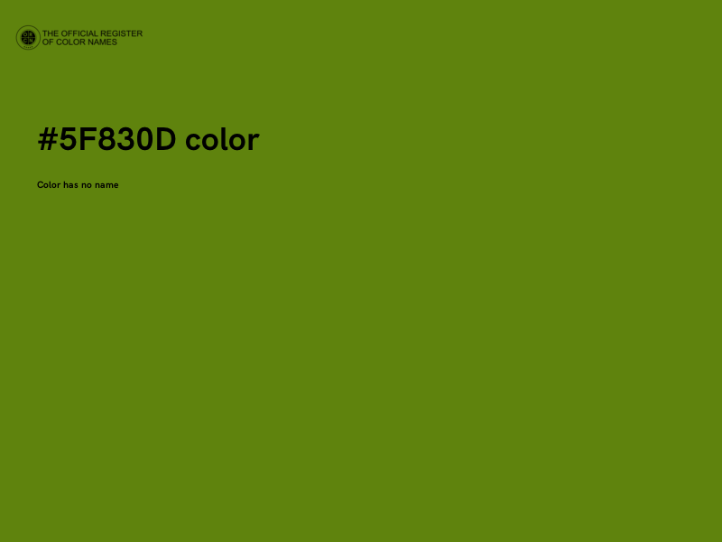 #5F830D color image