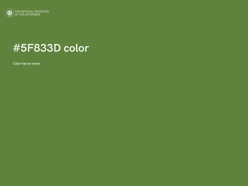 #5F833D color image