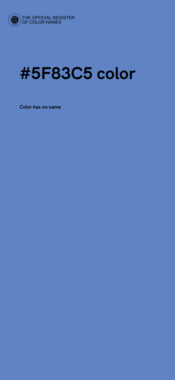 #5F83C5 color image