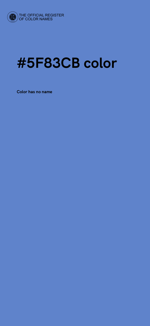 #5F83CB color image