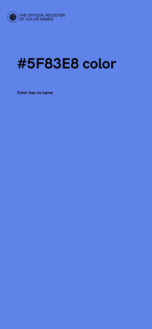 #5F83E8 color image