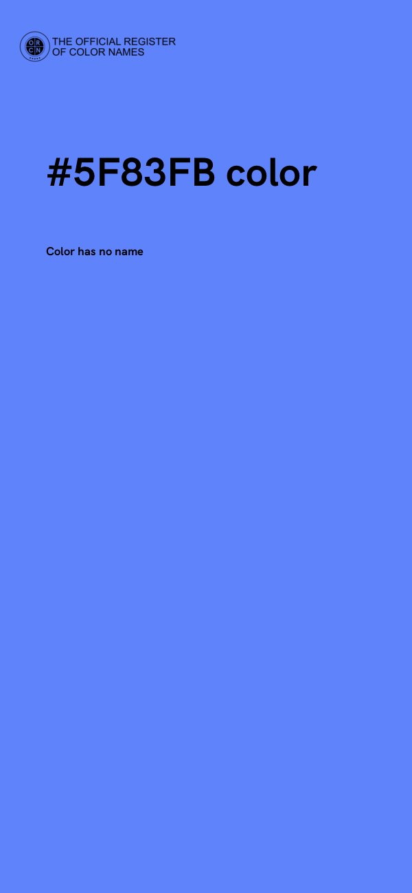 #5F83FB color image