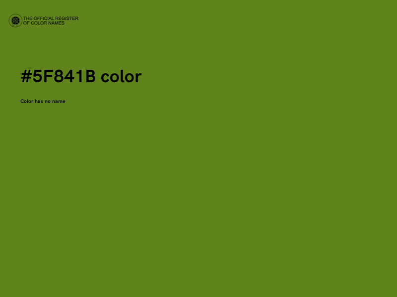 #5F841B color image