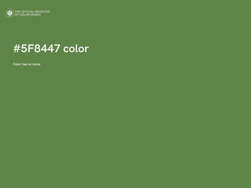 #5F8447 color image