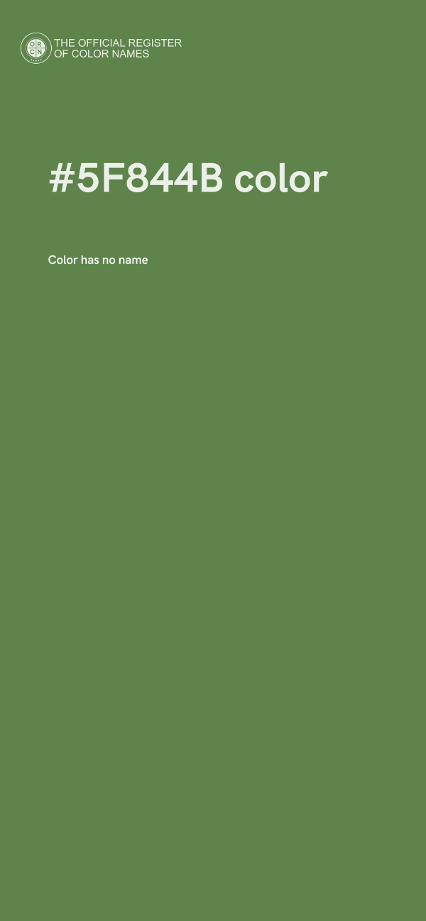 #5F844B color image