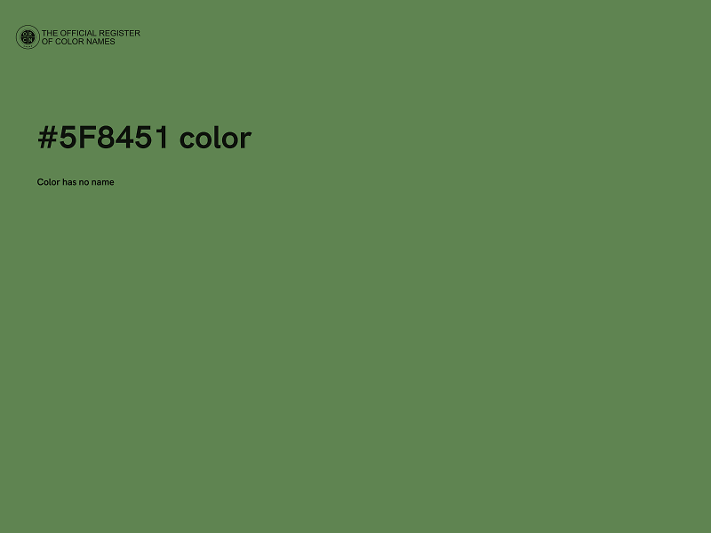 #5F8451 color image