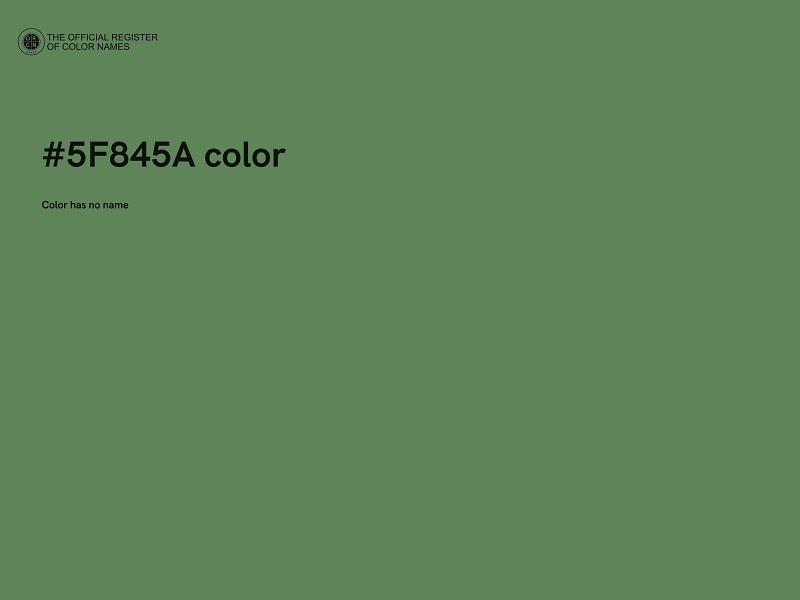 #5F845A color image