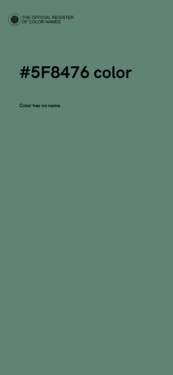 #5F8476 color image
