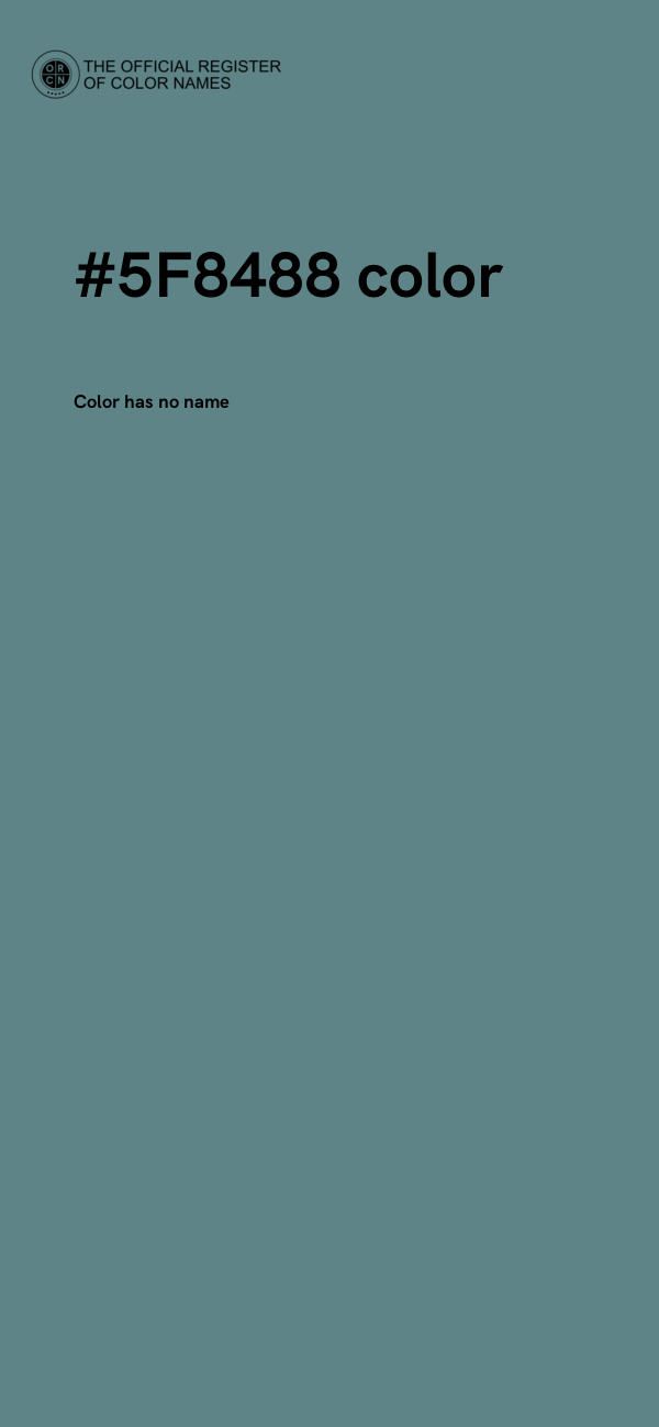 #5F8488 color image