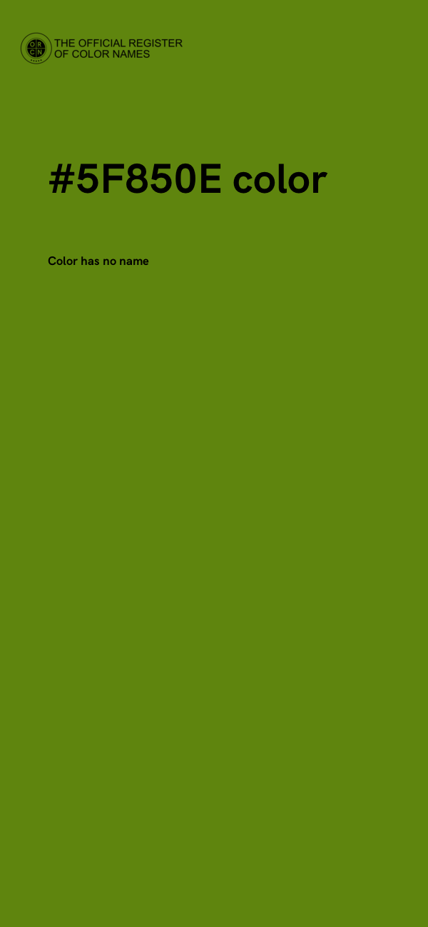 #5F850E color image