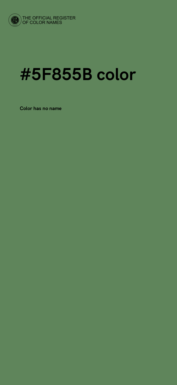 #5F855B color image