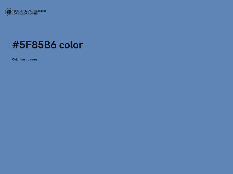 #5F85B6 color image