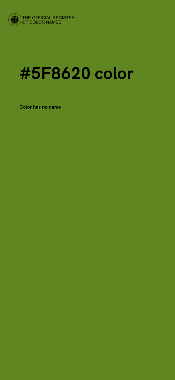 #5F8620 color image