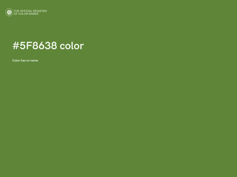 #5F8638 color image