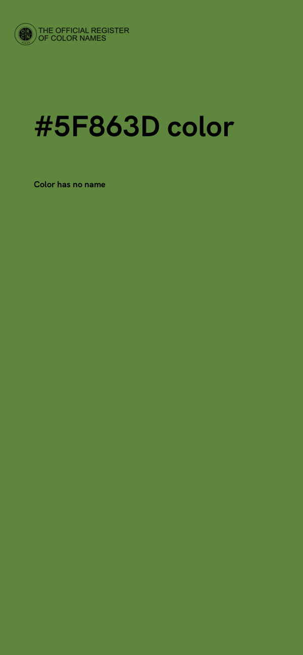 #5F863D color image