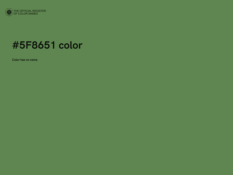 #5F8651 color image