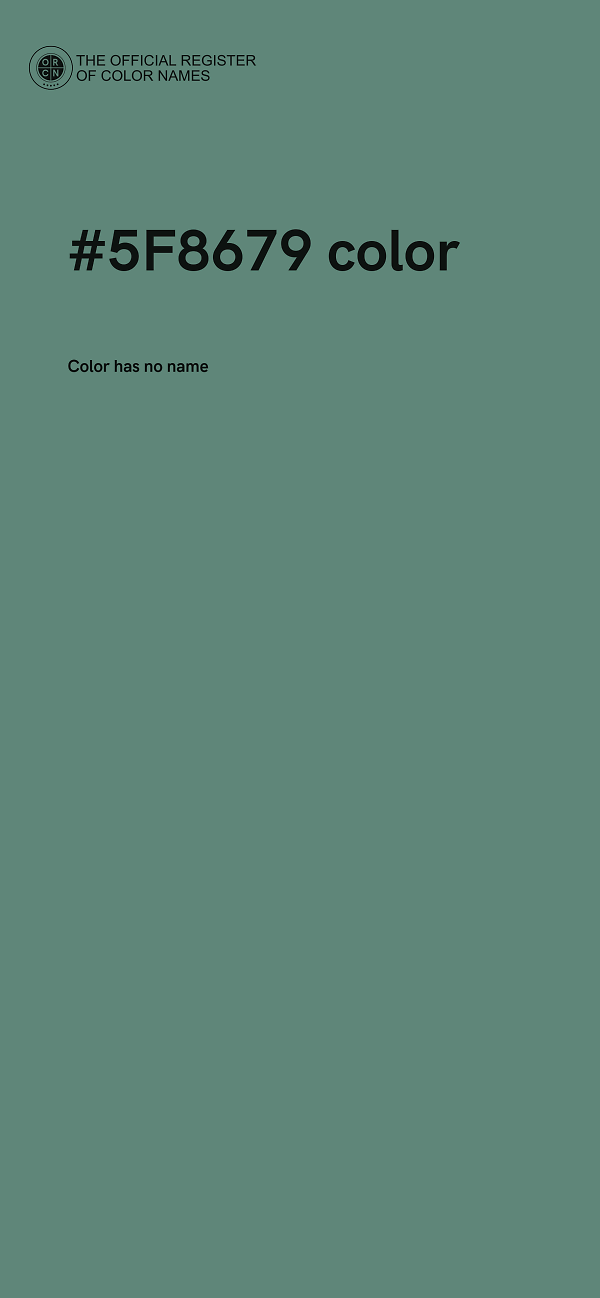 #5F8679 color image