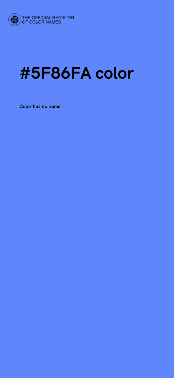 #5F86FA color image