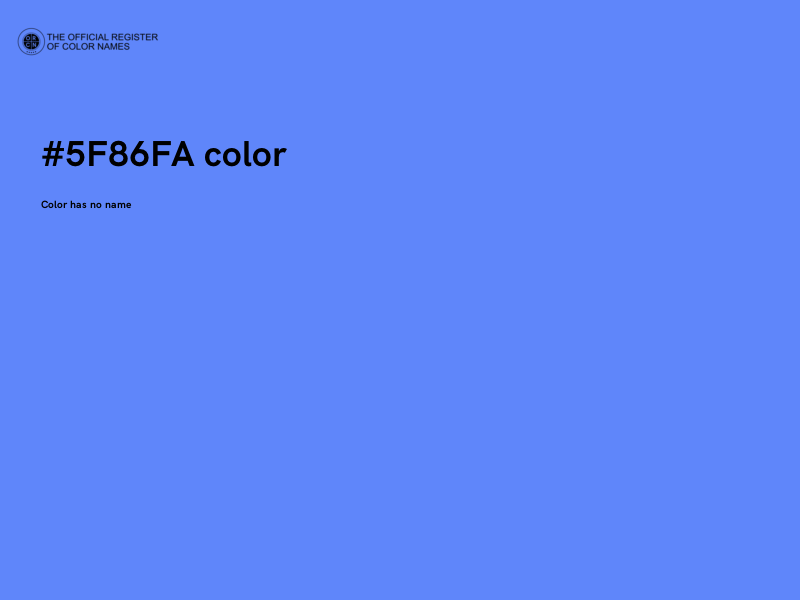 #5F86FA color image