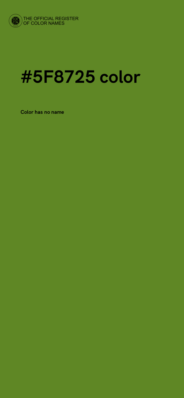 #5F8725 color image