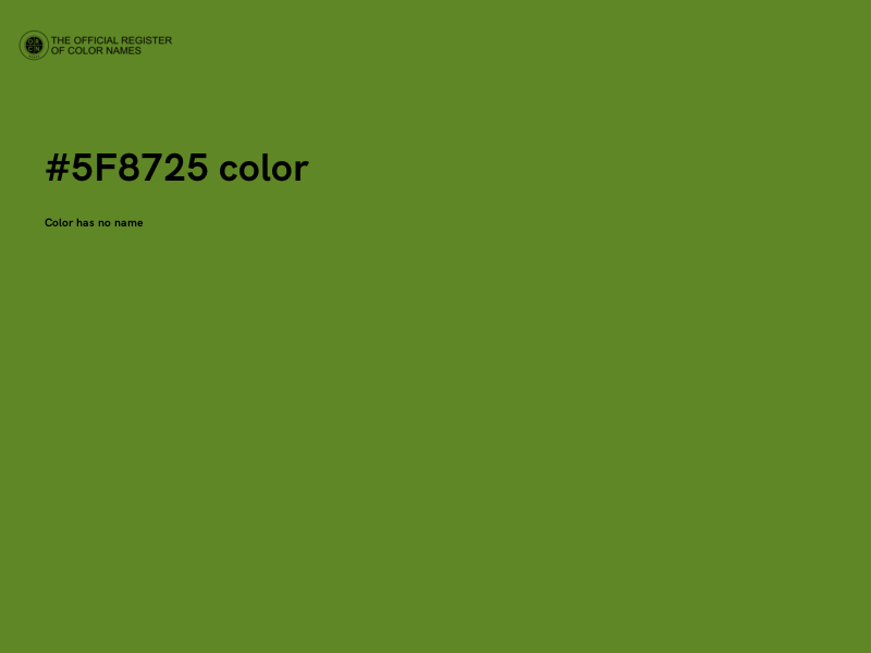 #5F8725 color image