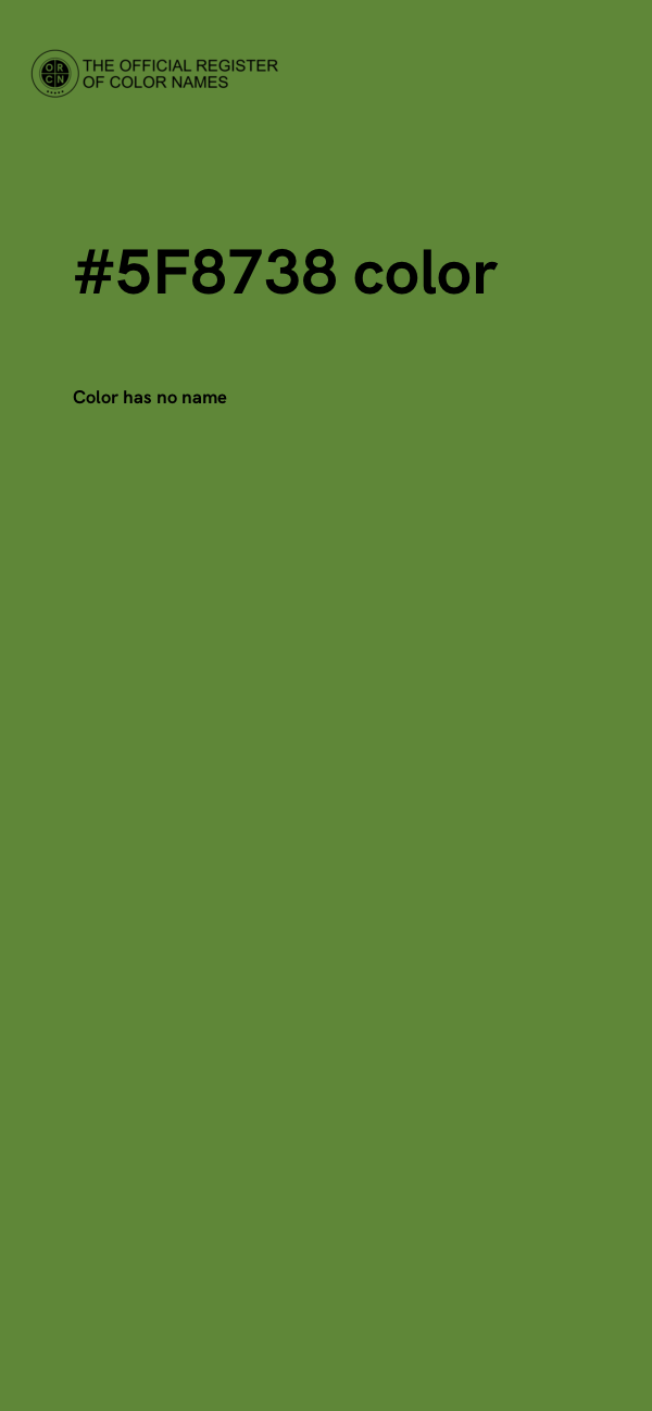 #5F8738 color image