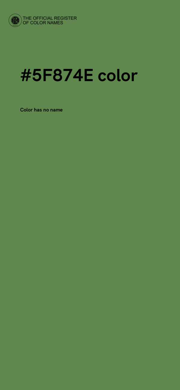 #5F874E color image