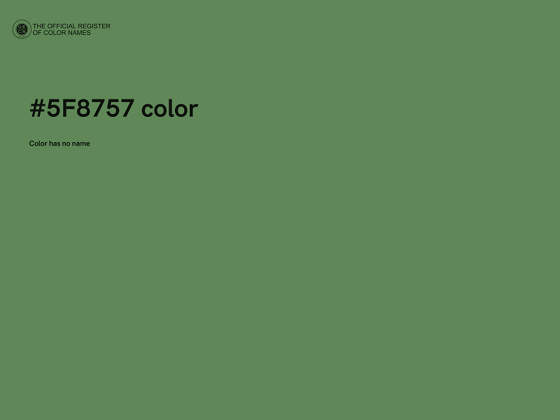 #5F8757 color image