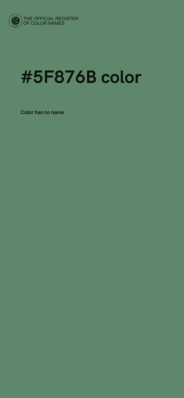 #5F876B color image